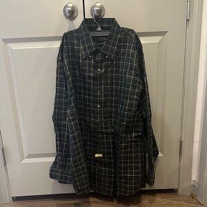 Jos. A Bank Dark Green Checkered Shirt